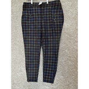 Torrid Tartan Plaid Ponte Zip Skinny Work Pants Women’s Size 16